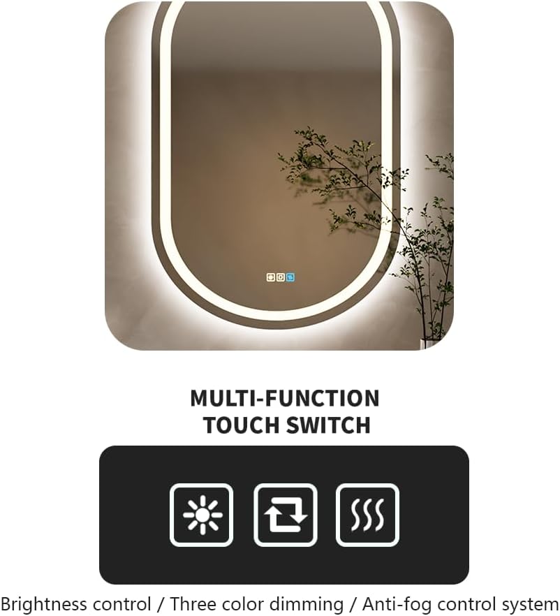 20x28 inches led mirror oval 20x28 inches led mirror oval