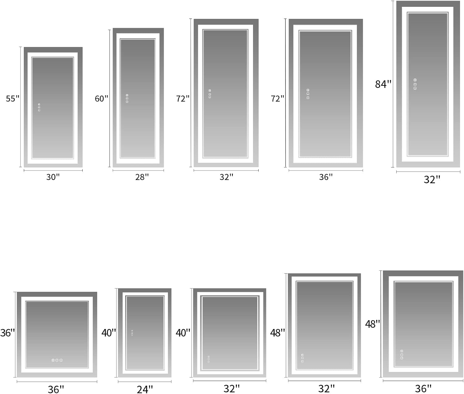 72x36 inch led bathroom mirror 72x36 inch led bathroom mirror