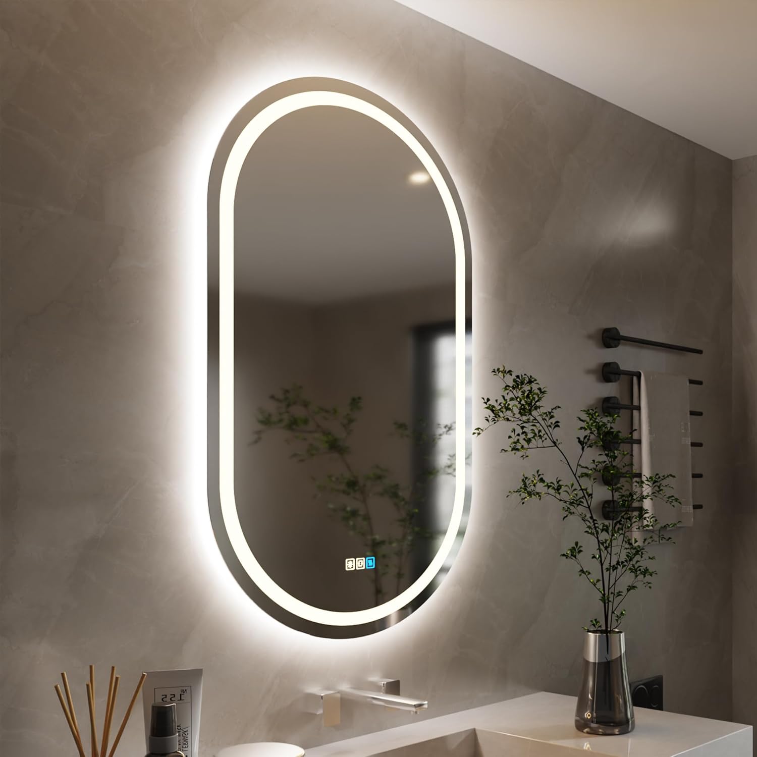 20x28 inches led mirror oval 20x28 inches led mirror oval