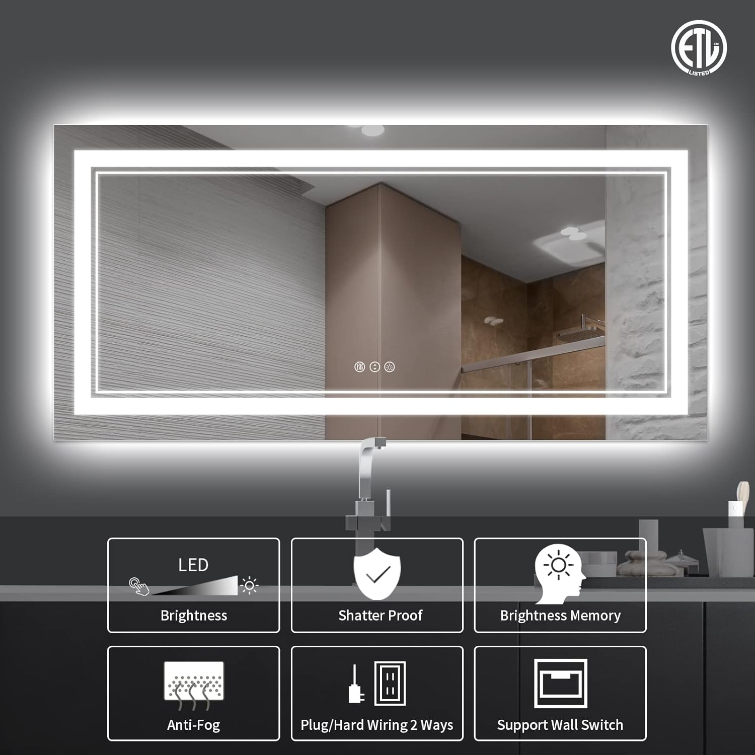 72x36 inch led bathroom mirror 72x36 inch led bathroom mirror