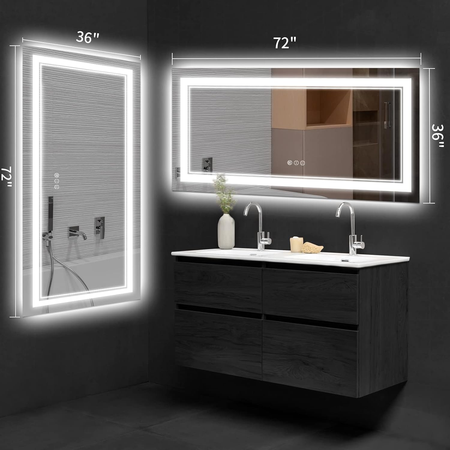 72x36 inch led bathroom mirror 72x36 inch led bathroom mirror