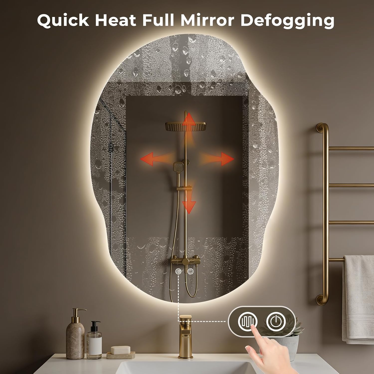 backlit led bathroom vanity mirror with lights backlit led bathroom vanity mirror with lights